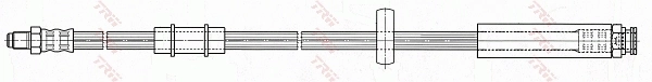 Гнучка гальмівна трубка передня на Fiat Ducato II 230