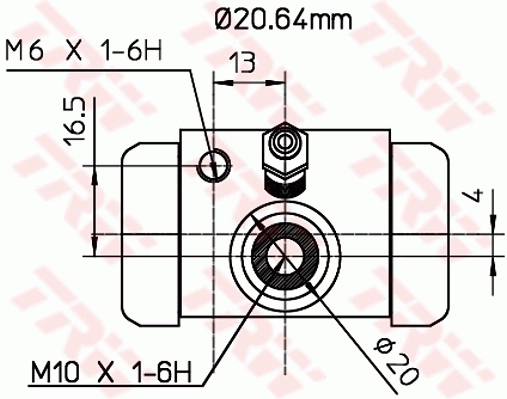77362621 Fiat/Alfa/Lancia Циліндр гальмівний колісний/робітник, задній