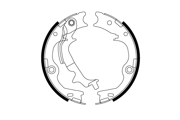 Колодки ручника 2312 Tomex