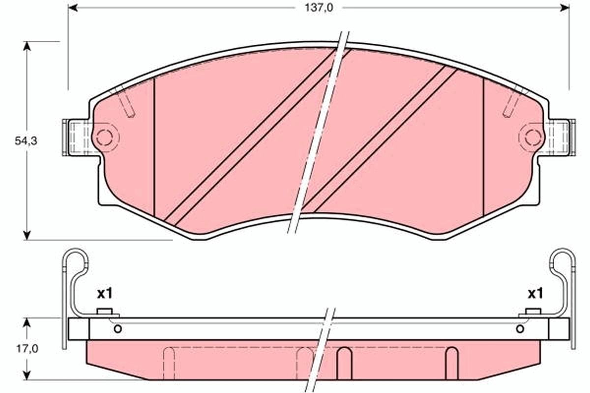 Передні тормозні колодки CK1503LD Lamda