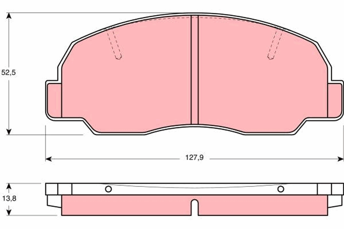 Передні тормозні колодки T2119007LD Toko cars