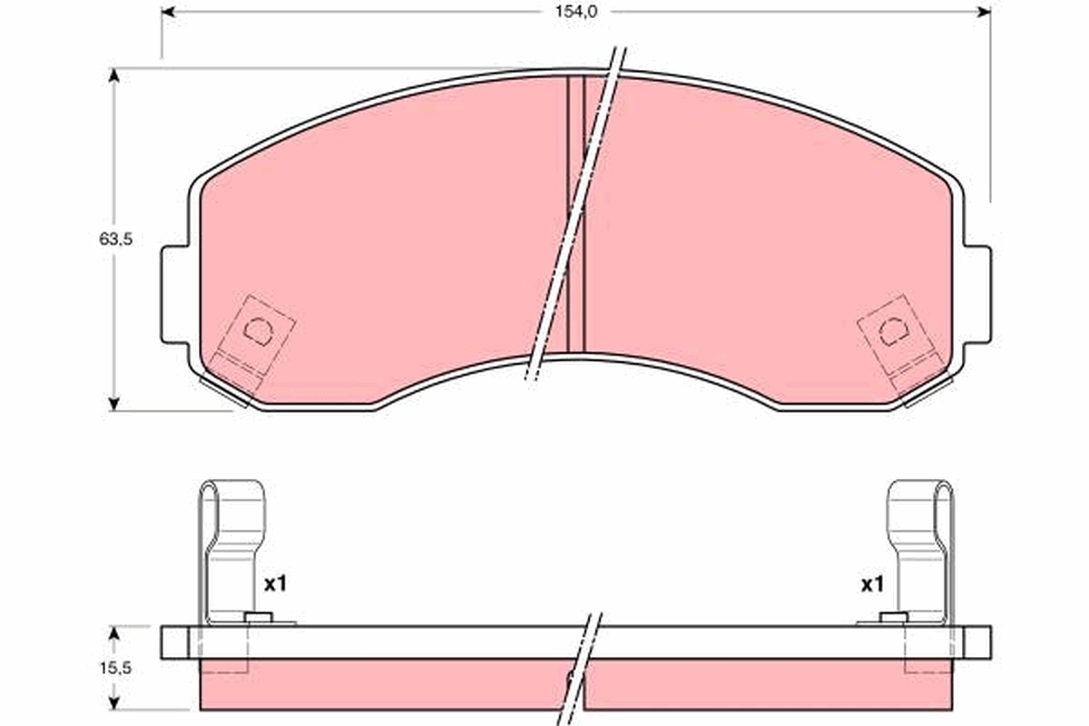 Гальмівні колодки Q-top QF0611 ціна, від 21.79 USD