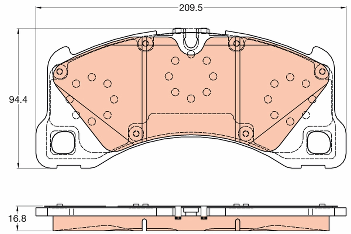 NXE1349 Power Stop Передні гальмівні колодки