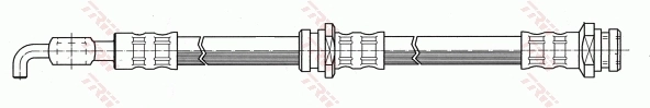 Гнучка гальмівна трубка передня на Mazda 323 III BF