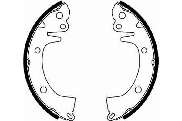 GS8068 TRW Колодки гальмівні задні, барабанні