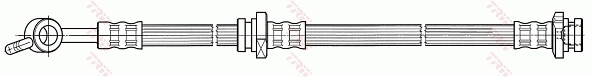 PHD517 TRW Шланг гальмівний передній, лівий