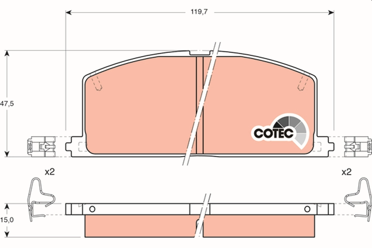 Гальмівні колодки Toyota Starlet IV хетчбек (EP91) (1996 - 1999) ціна, від 14.46 USD