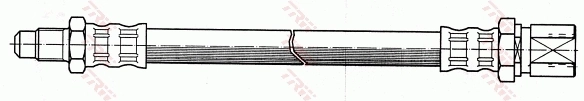 PHB152 TRW Шланг гальмівний задній