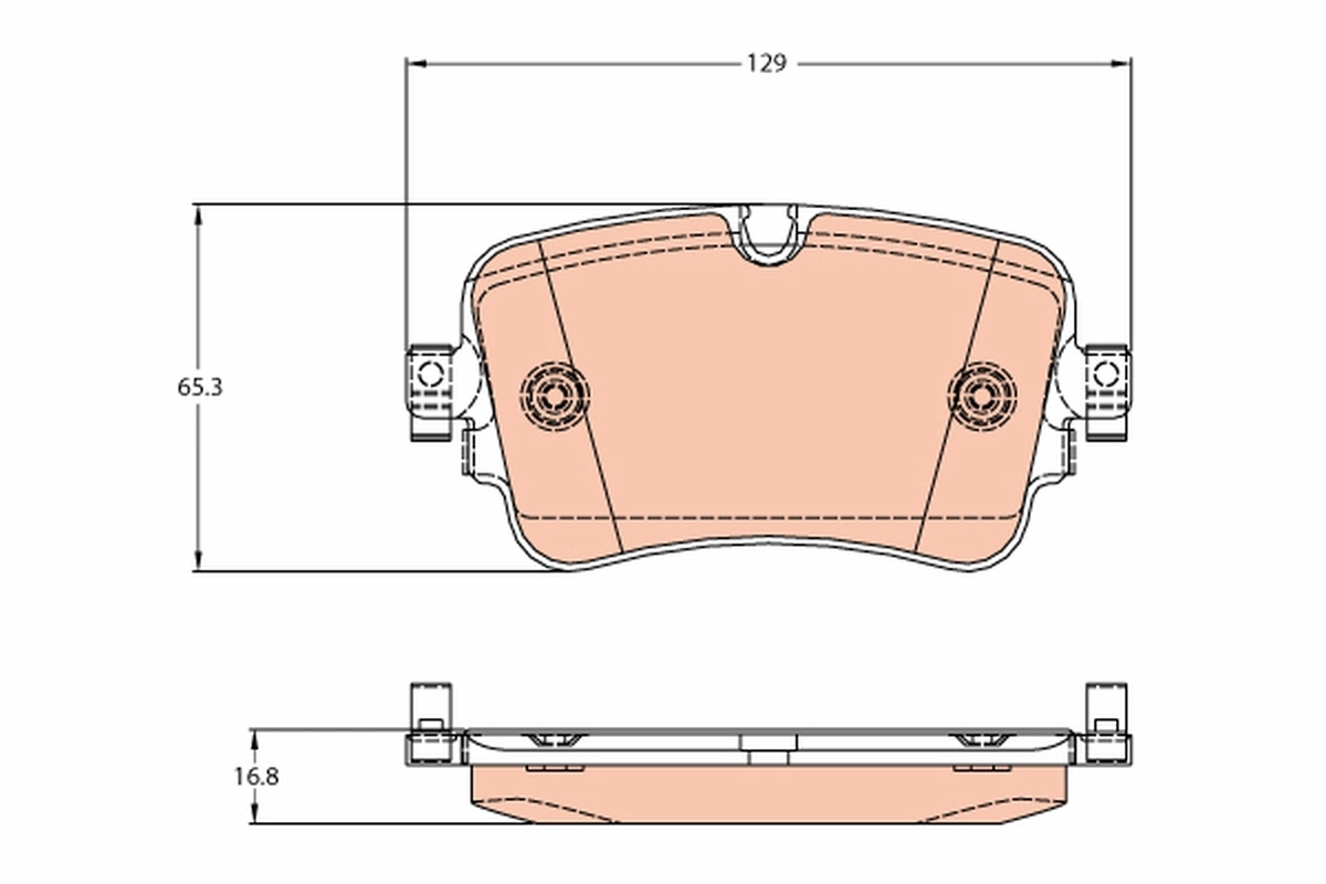 261895 Power Stop Колодки гальмівні задні, дискові