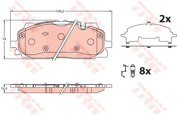 Гальмівні колодки Polcar S700721 ціна, від 42.65 USD