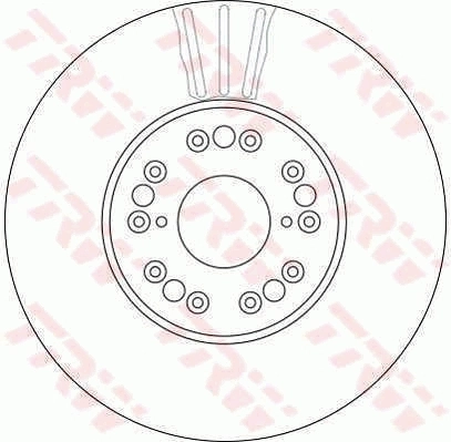 Диск переднього гальма TRW DF4182S ціна, від 58.21 USD