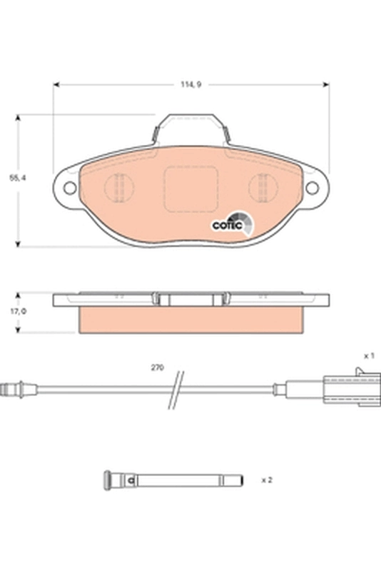 Гальмівні колодки VALEO 302474 ціна, від 23.37 USD