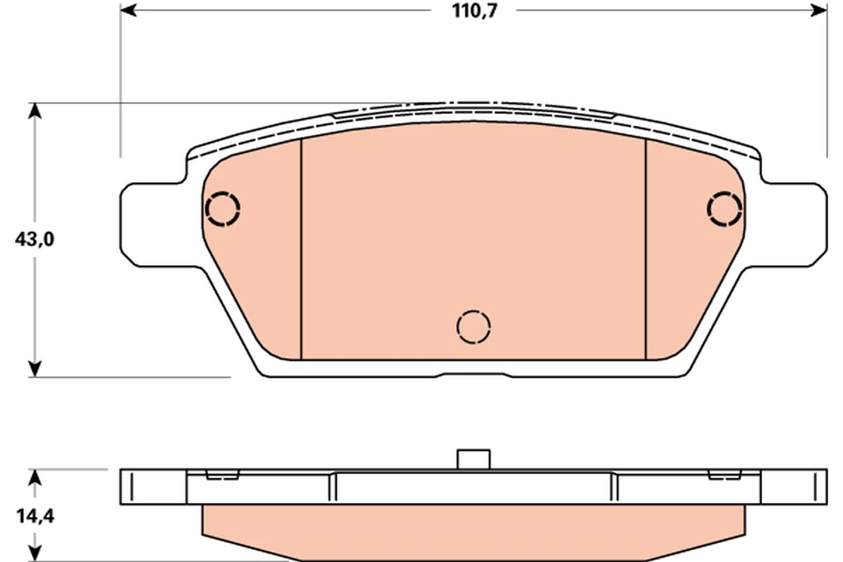 Купити GER12648Z Mazda Задні колодки