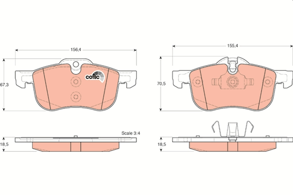 SFP100511 Britpart Передні гальмівні колодки