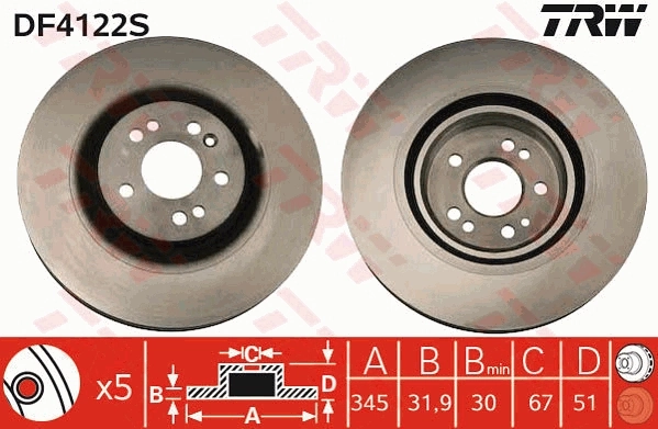 DDF1085C Ferodo Гальмо дискове переднє