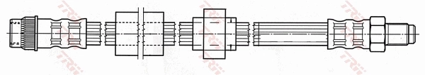 PHB540 TRW Шланг гальмівний задній