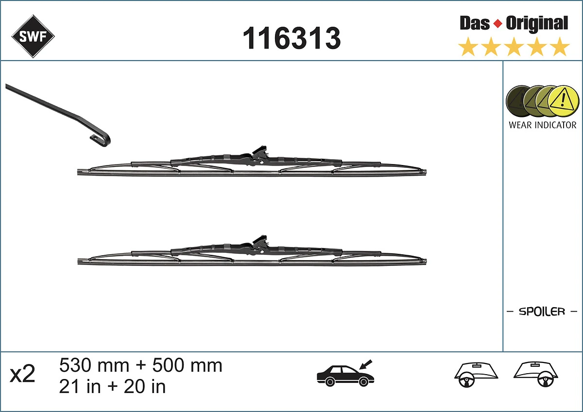 Купити 116313 SWF Безконтактні двірники