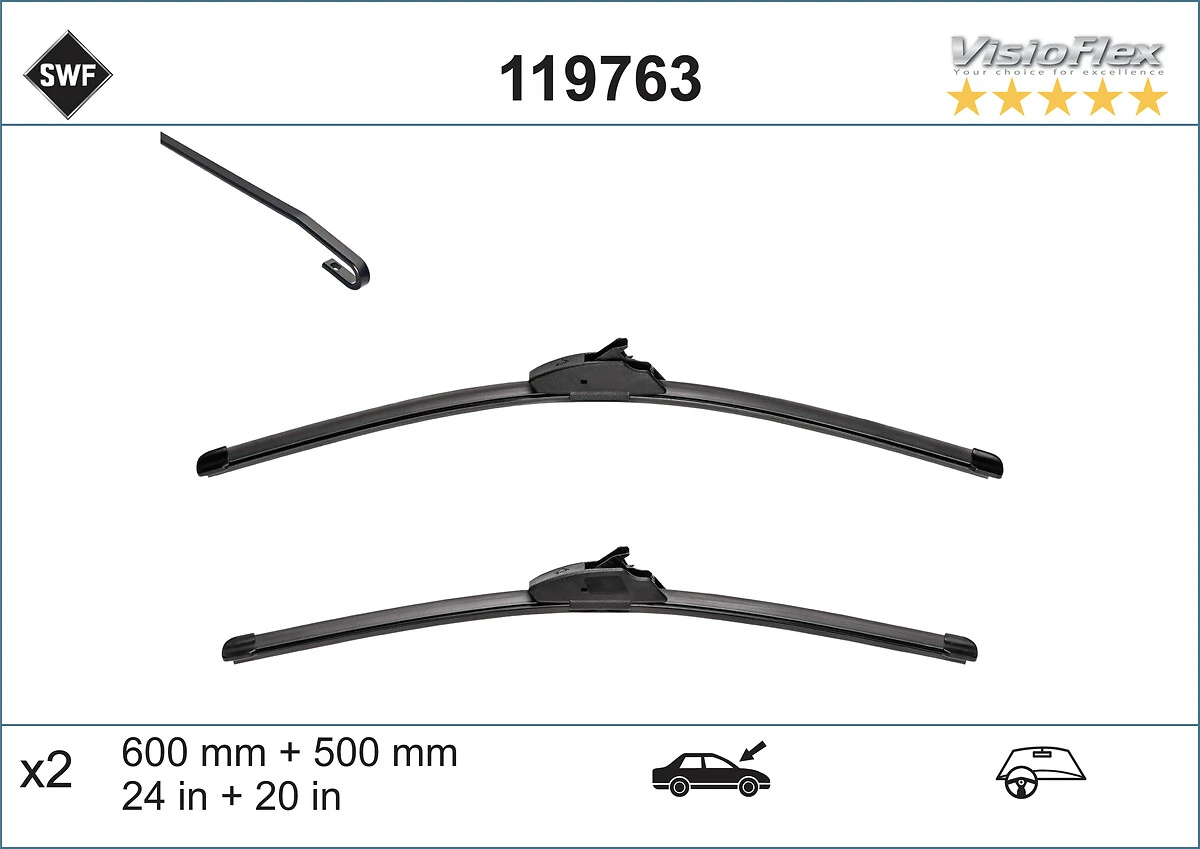  Щітки склоочисника Toyota Camry 6