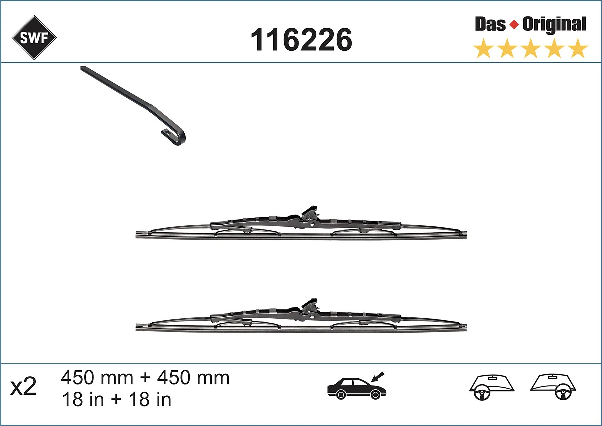 Купити Щітки склоочисника Opel Kadett E 39, 49
