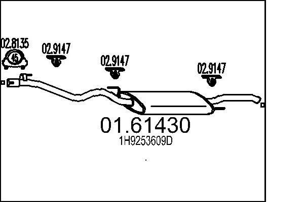 Вихлоп Polmostrow FP9552G31 ціна, від 52.40 USD