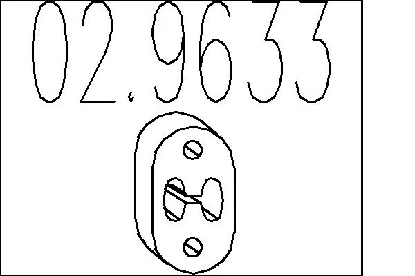 Подушка глушника MB906124 Chrysler