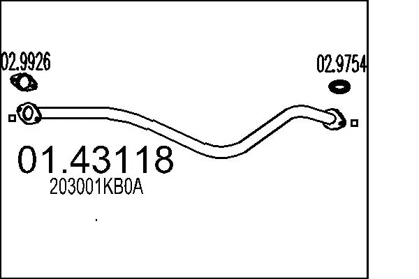 BS850123 Bosal Середній глушник