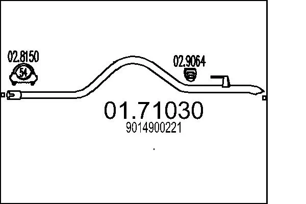 A9014900221 Mercedes Глушник, задня частина