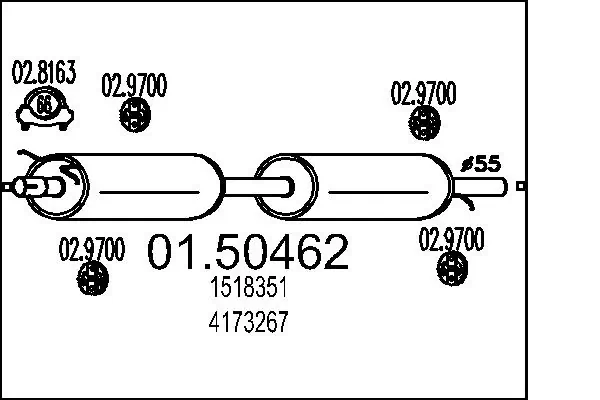 Глушник Polmostrow 8598 ціна, від 76.36 USD