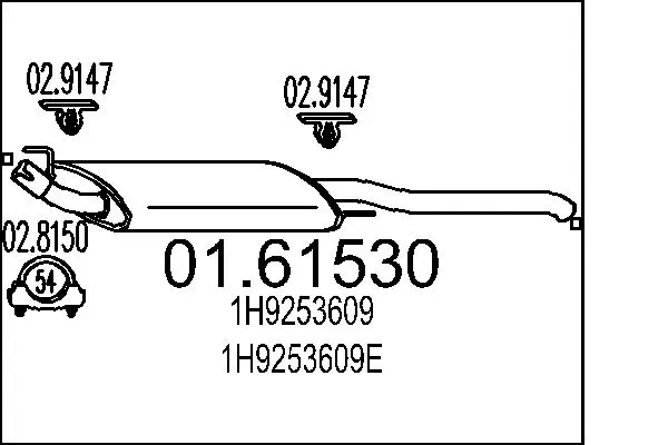 Вихлопна труба Edex 3089 ціна, від 60.74 USD