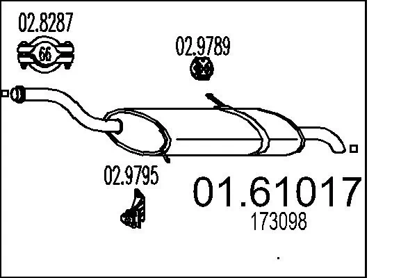Вихлоп Peugeot 5008 I мінівен (0U) (2009 - 2017) ціна, від 70.14 USD