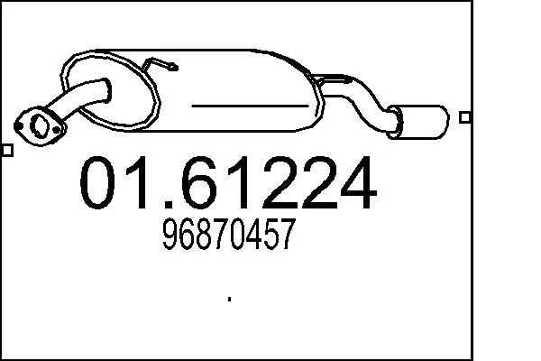 Глушник, задня частина BS128005 Bosal