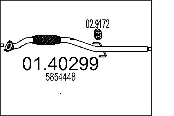 13229909 General Motors Штани глушника передні