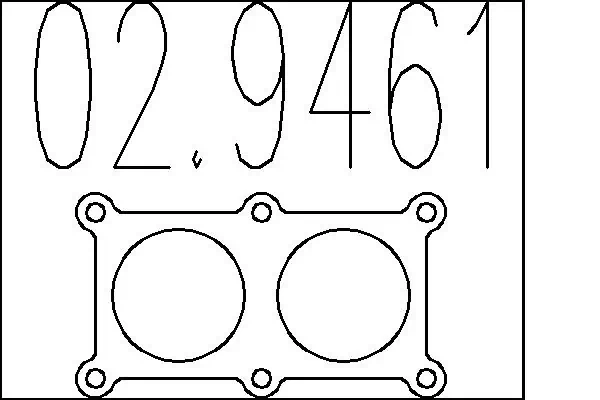  Прокладка глушника Volkswagen Vento 