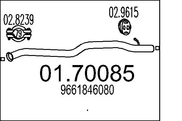 Купити 9661846080 Fiat/Alfa/Lancia Вихлоп