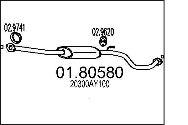 Купити ED15487 Edex Вихлоп