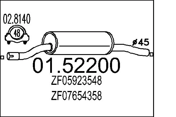 Глушник, передня частина Polmostrow 707 ціна, від 36.19 USD