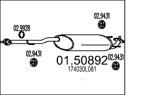 Глушник Edex ED26204 ціна, від 101.35 USD