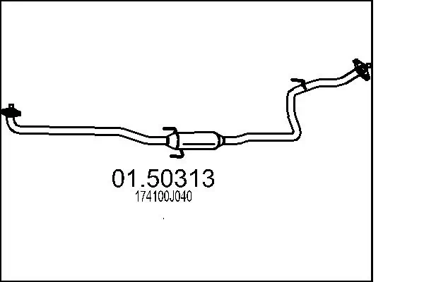 Штани глушника передні Edex ED26367