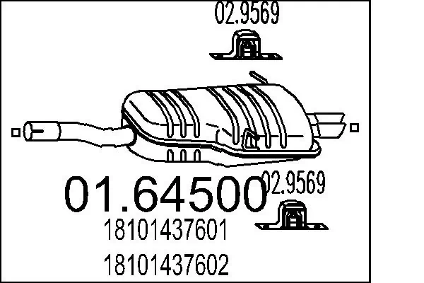 Вихлопна труба Polmostrow 0061G34 ціна, від 145.78 USD
