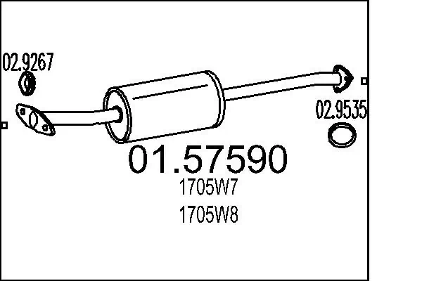 Глушник, задня частина 4122 Polmostrow