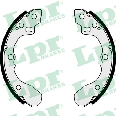 08060 LPR Колодки гальмівні задні, барабанні