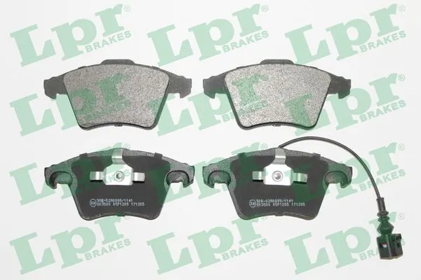 05P1205 LPR Передні гальмівні колодки