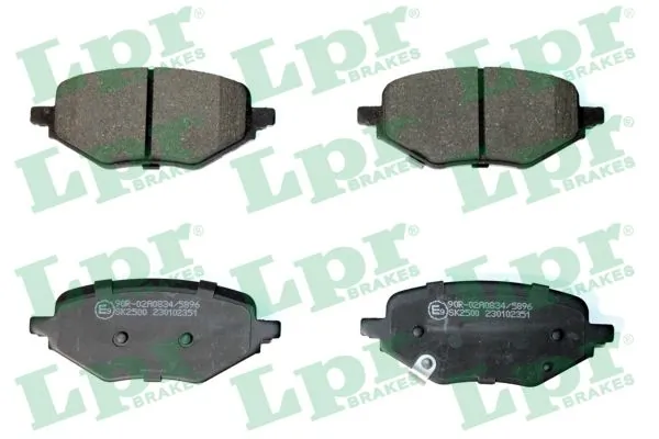 05P2351 LPR Колодки гальмівні задні, дискові