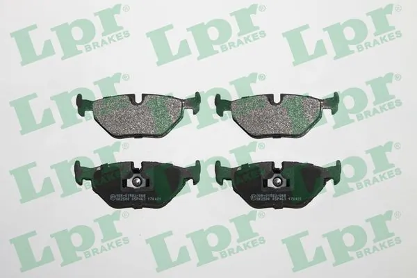 05P463 LPR Колодки гальмівні задні, дискові