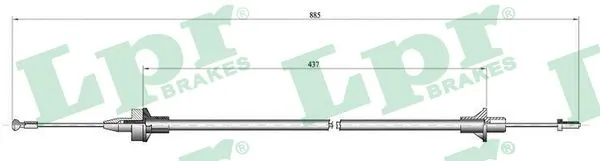 Тросик зчеплення Formpart/Otoform 1523032