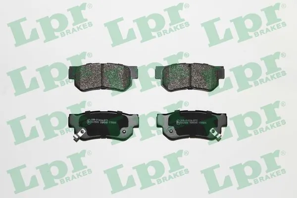 05P848 LPR Колодки гальмівні задні, дискові