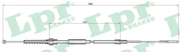 Трос ручного гальма задній, правий/лівий Adriauto AD550236 ціна, від 6.85 USD