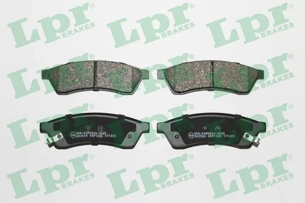 05P1320 LPR Колодки гальмівні задні, дискові