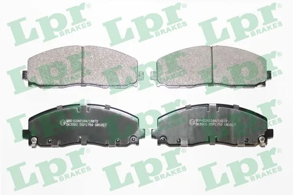 05P1759 LPR Передні гальмівні колодки