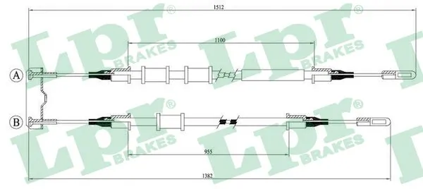 Гальмо стоянкове Opel 0522595